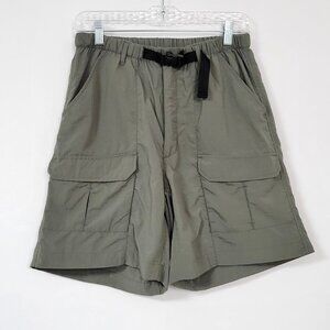 Vintage Y2K Galyan's Outdoors Ripstop Olive Green Cargo Hiking Shorts